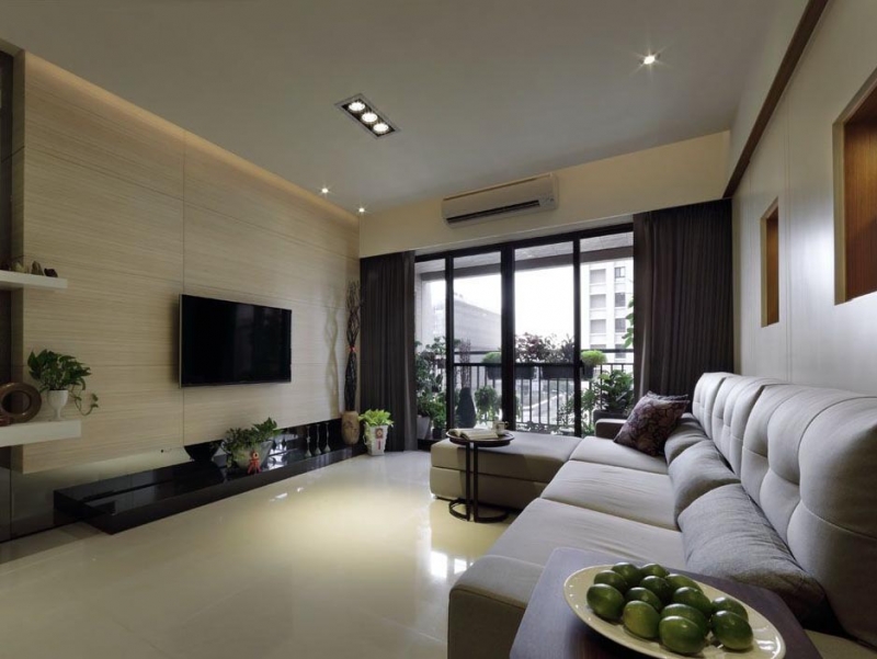 点击大图看下一张：宁静致远简约四居室装修案例