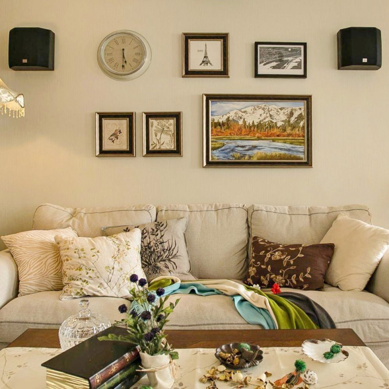 点击大图看下一张：美式浪漫两居装修案例欣赏