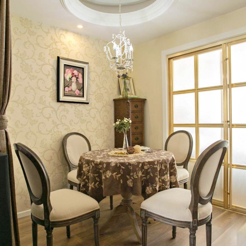 点击大图看下一张：美式浪漫两居装修案例欣赏