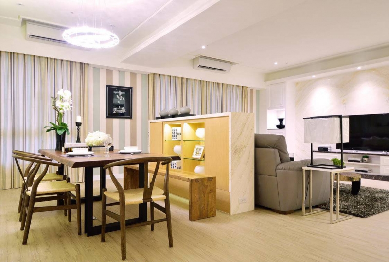 点击大图看下一张：清新简约风格两居室装修效果图