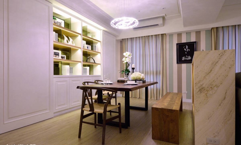 点击大图看下一张:清新简约风格两居室装修效果图