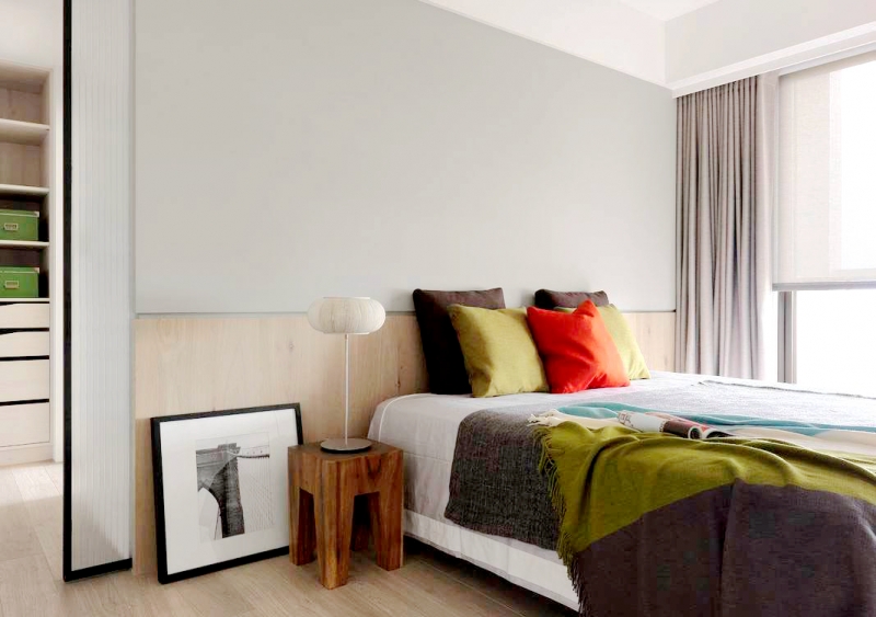 点击大图看下一张：雅致现代两居装修设计欣赏