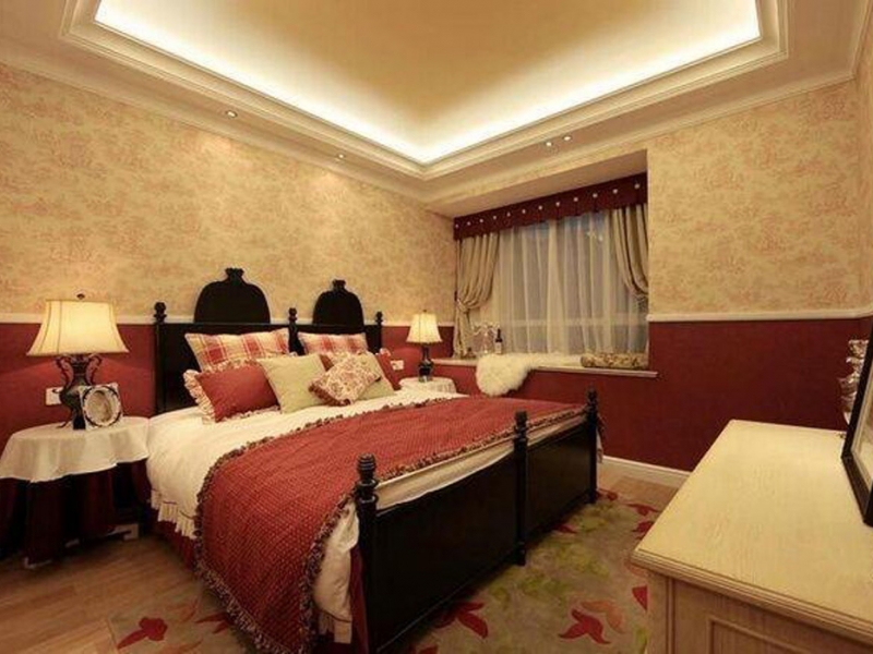 点击大图看下一张：2016温馨田园风格三居装修效果图