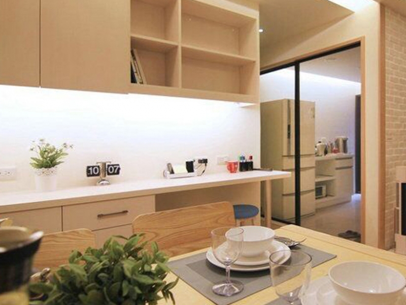 点击大图看下一张：北欧休闲简约两居装修效果图