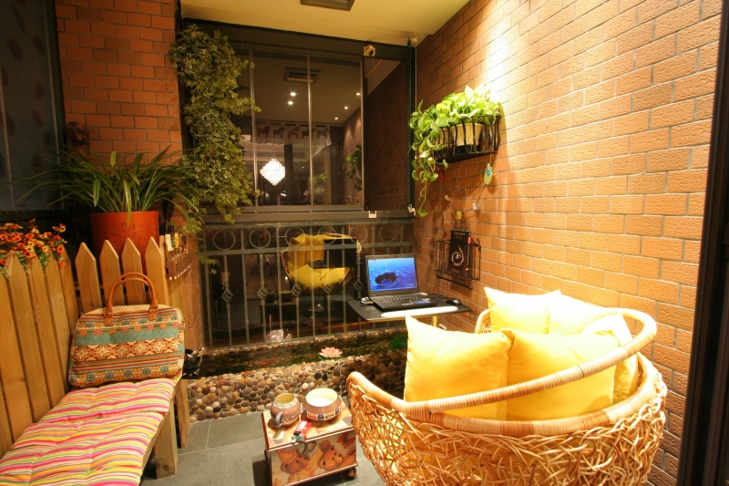 点击大图看下一张:混搭装修三居室装潢效果图集