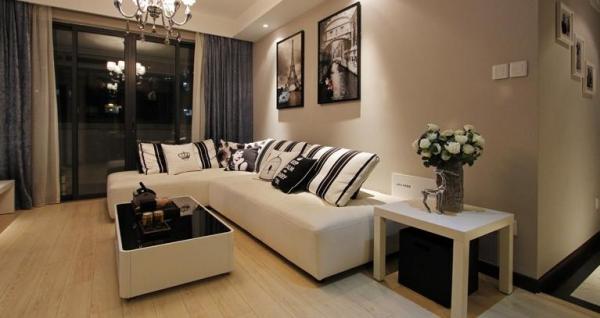 点击大图看下一张：新古典风格混搭休闲二居室装修图片大全