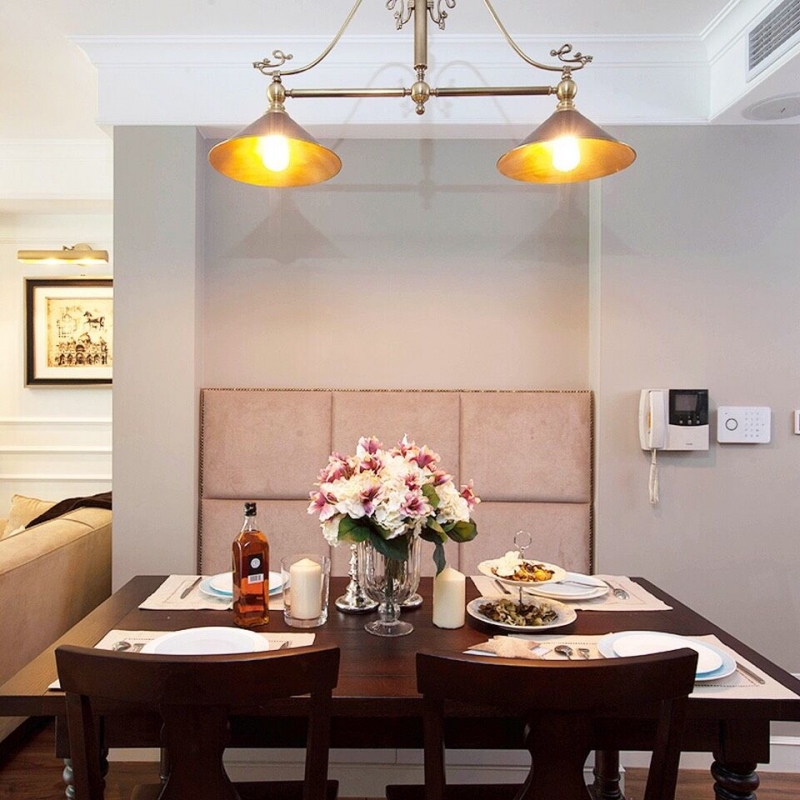 点击大图看下一张：优雅浅蓝轻美式二居室装修效果图集