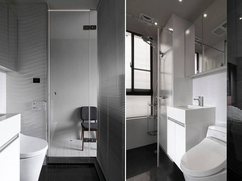 点击大图看下一张：简约风格时尚四居室装修图集