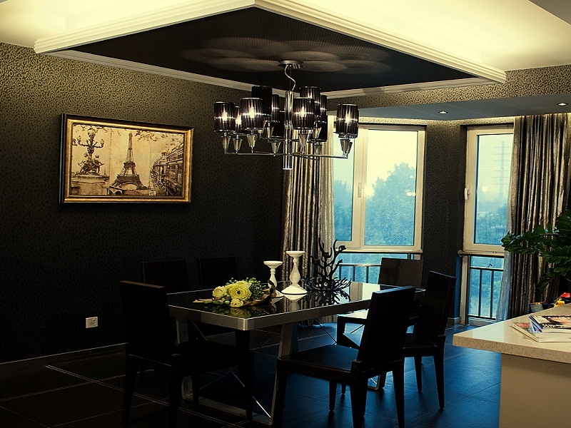 点击大图看下一张:简约风格时尚四居室装修图集