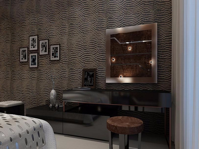 点击大图看下一张：简约风格时尚四居室装修图集