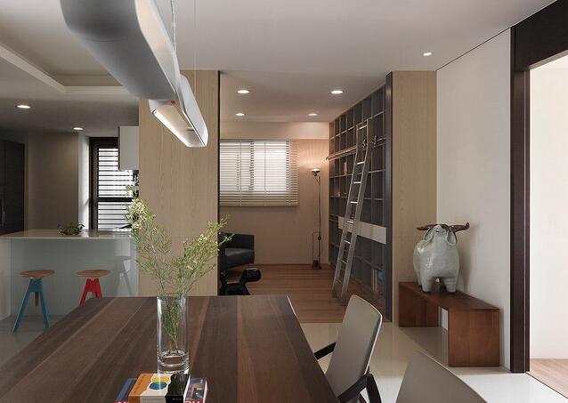 点击大图看下一张:简约风格静雅四居设计效果图集