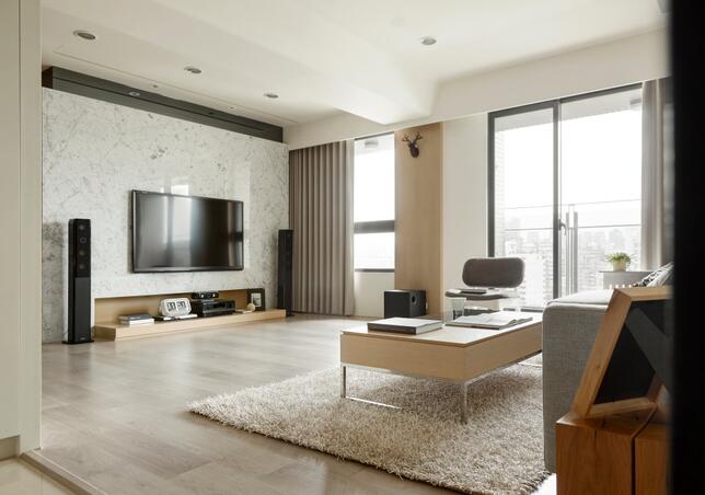 点击大图看下一张：简约素雅二居室装修实例欣赏