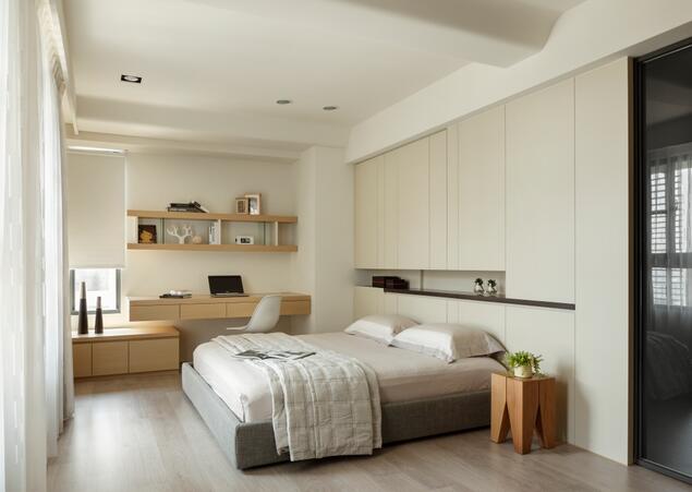 点击大图看下一张：简约素雅二居室装修实例欣赏