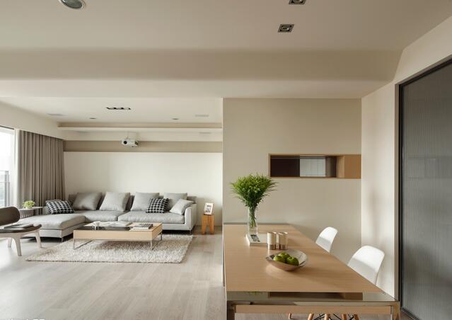 点击大图看下一张：简约素雅二居室装修实例欣赏