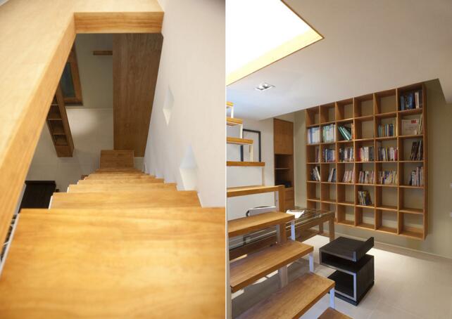 点击大图看下一张:明快新中式风格复式设计效果图