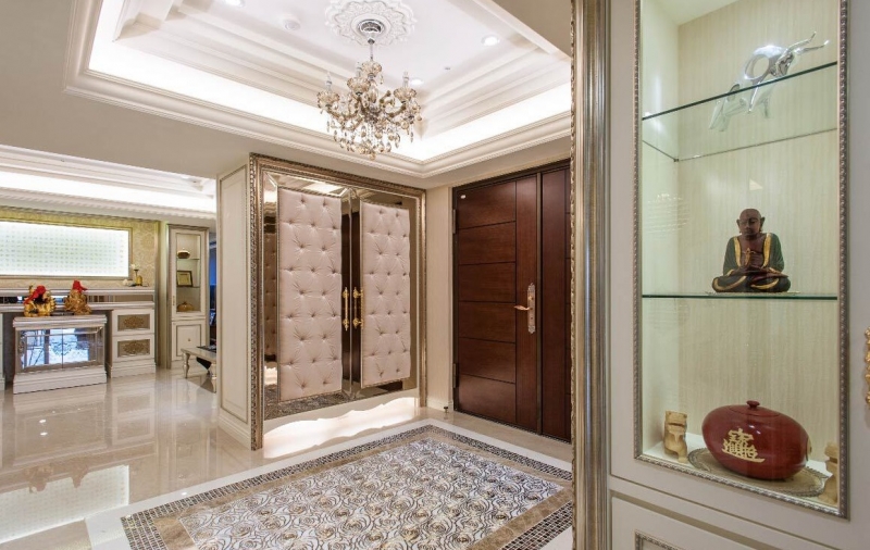 点击大图看下一张：奢华古典新风格三居室装修效果图