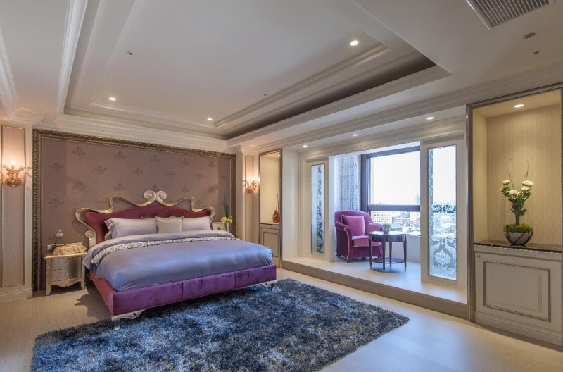 点击大图看下一张：奢华古典新风格三居室装修效果图