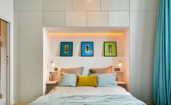 点击大图看下一张：简约风格前卫小户型装修效果图