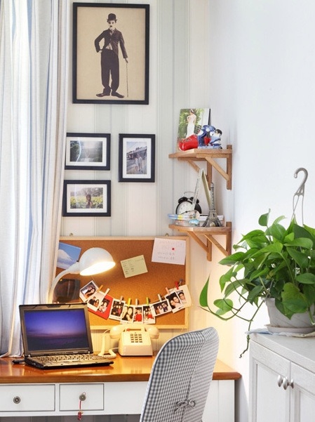 点击大图看下一张:清新田园风格小户型装潢设计