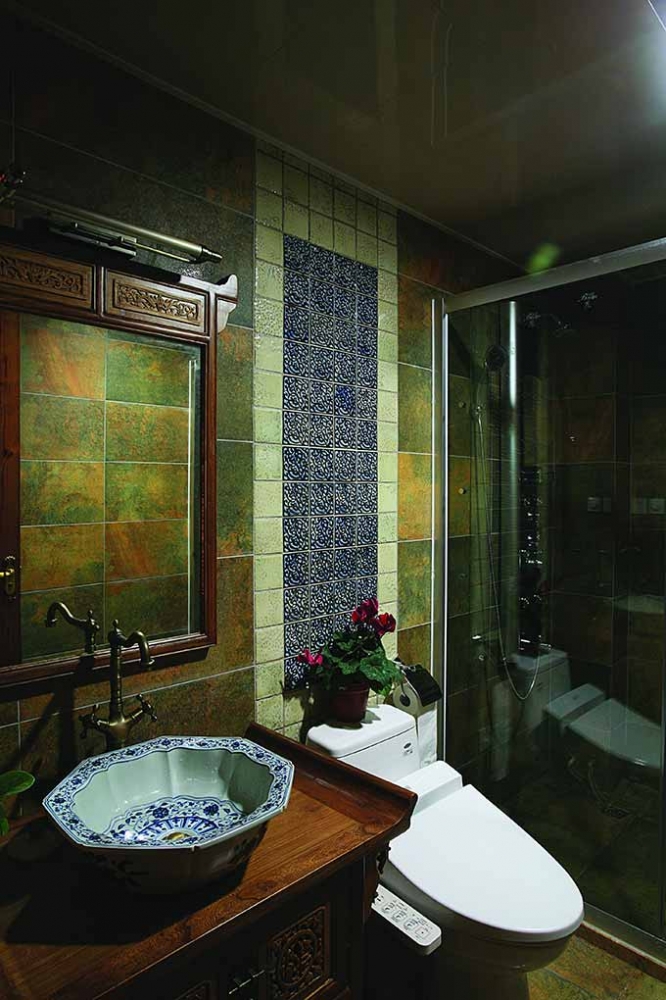 点击大图看下一张：古风中式别墅装修效果图