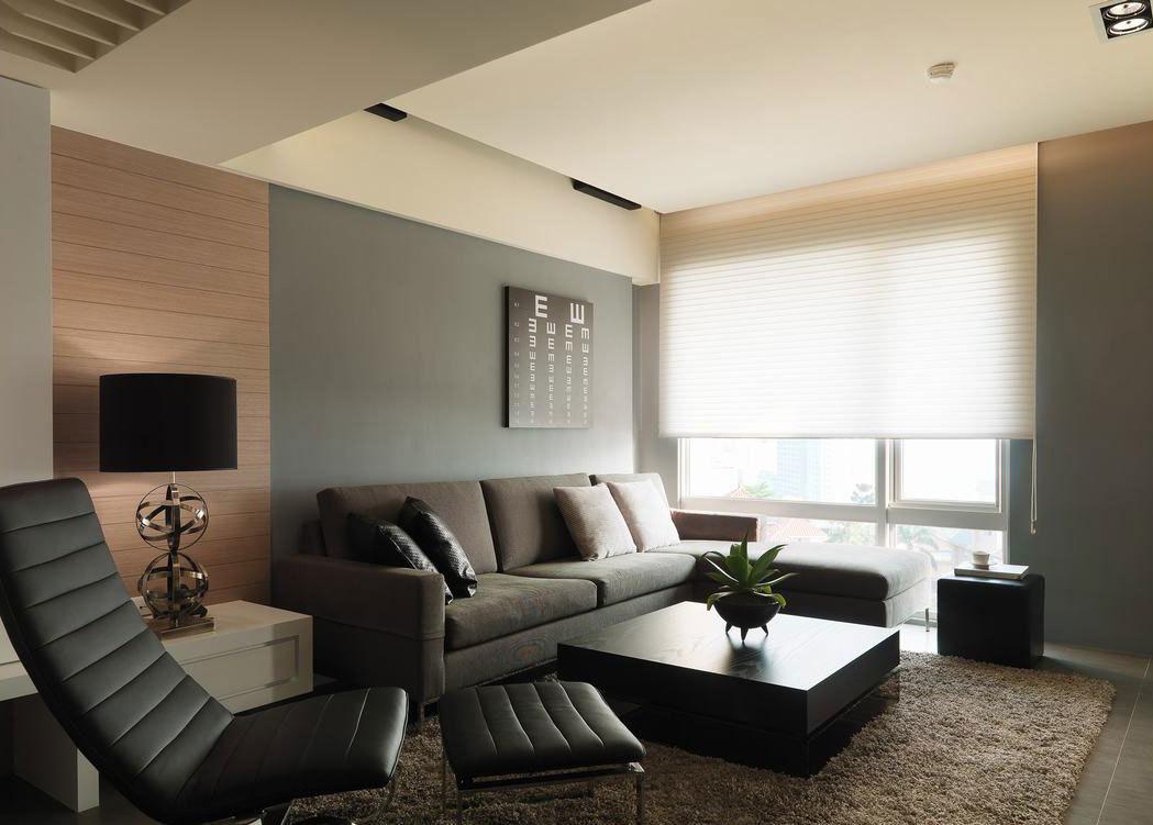 点击大图看下一张：现代质感小户型装修案例欣赏