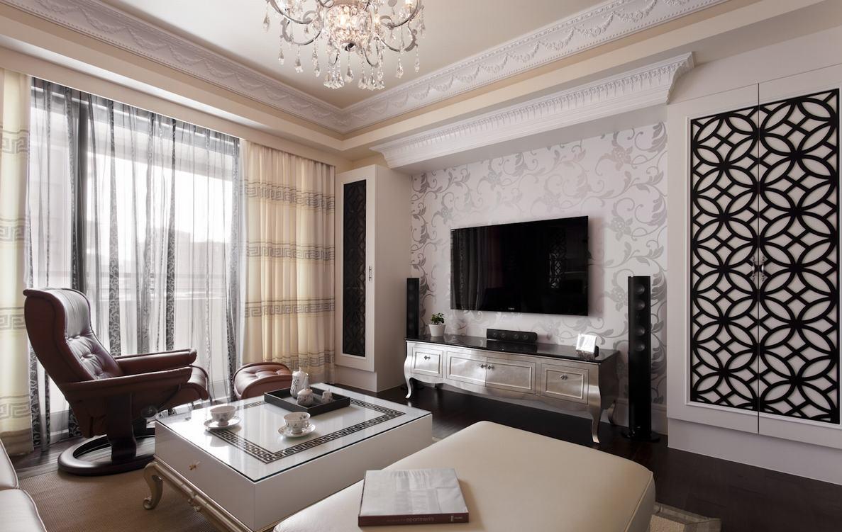 点击大图看下一张：新古典两居装修效果图