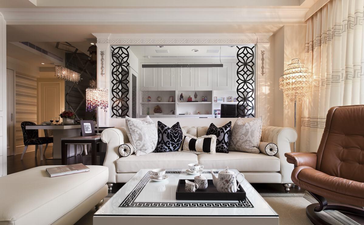 点击大图看下一张：新古典两居装修效果图