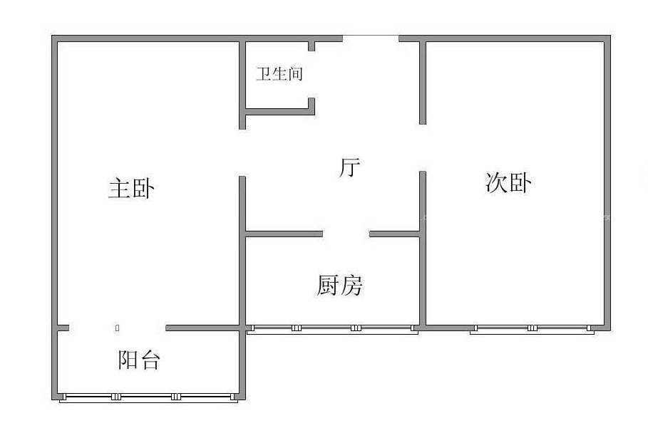 点击大图看下一张：简约休闲两居装修案例欣赏