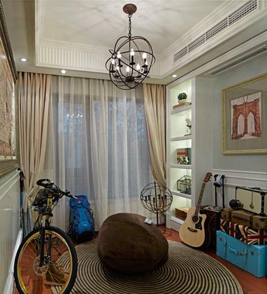 点击大图看下一张:欧式法国风情两居装修效果图