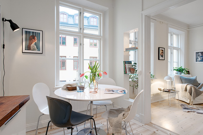 点击大图看下一张：通透两居室北欧装修案例