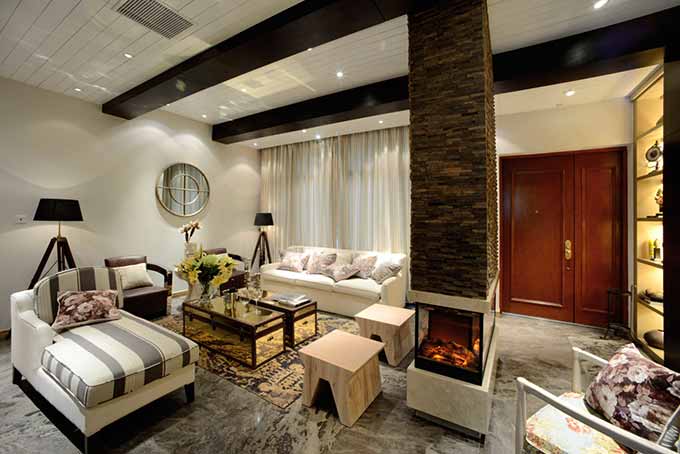 点击大图看下一张：简欧别墅设计效果图