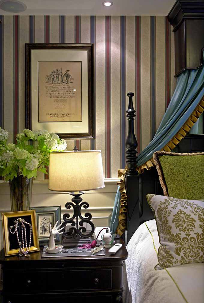 点击大图看下一张：美式现代一居装修效果图