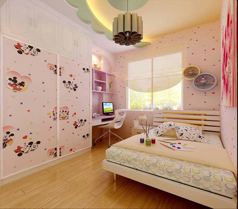 点击大图看下一张：欧式奢华三室装修效果图