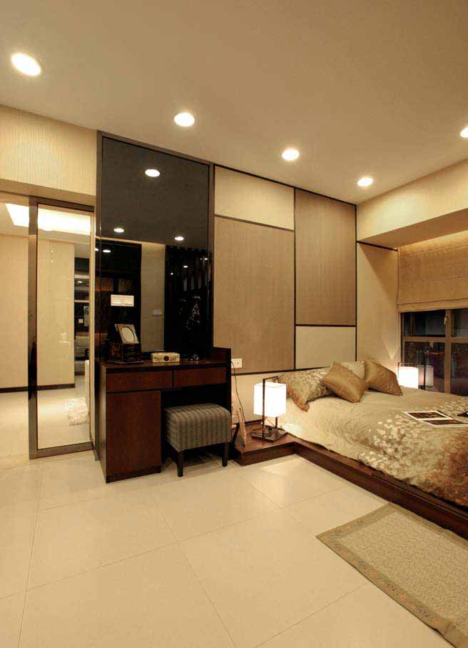 点击大图看下一张：现代日式一居室装修效果图