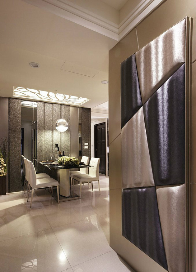 点击大图看下一张：时尚现代三居室效果图