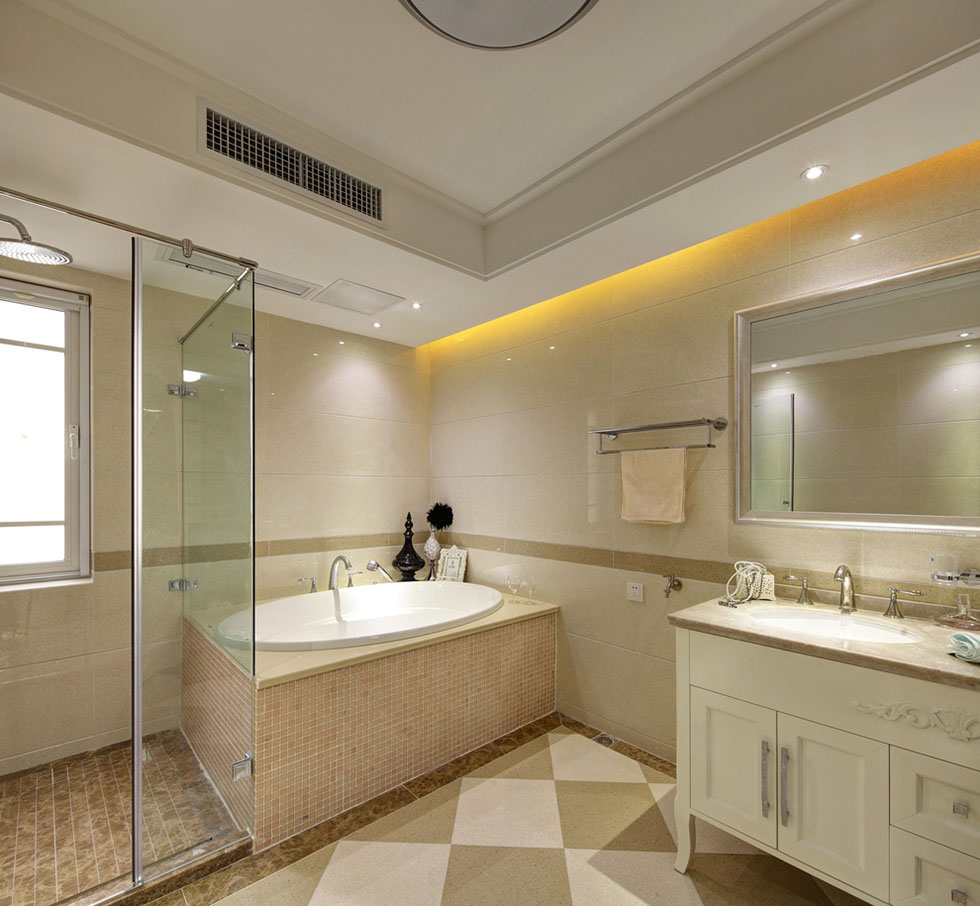 点击大图看下一张:混搭四居装修效果图