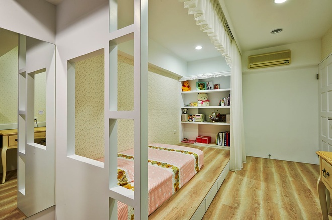 点击大图看下一张：田园装修设计120平米三居