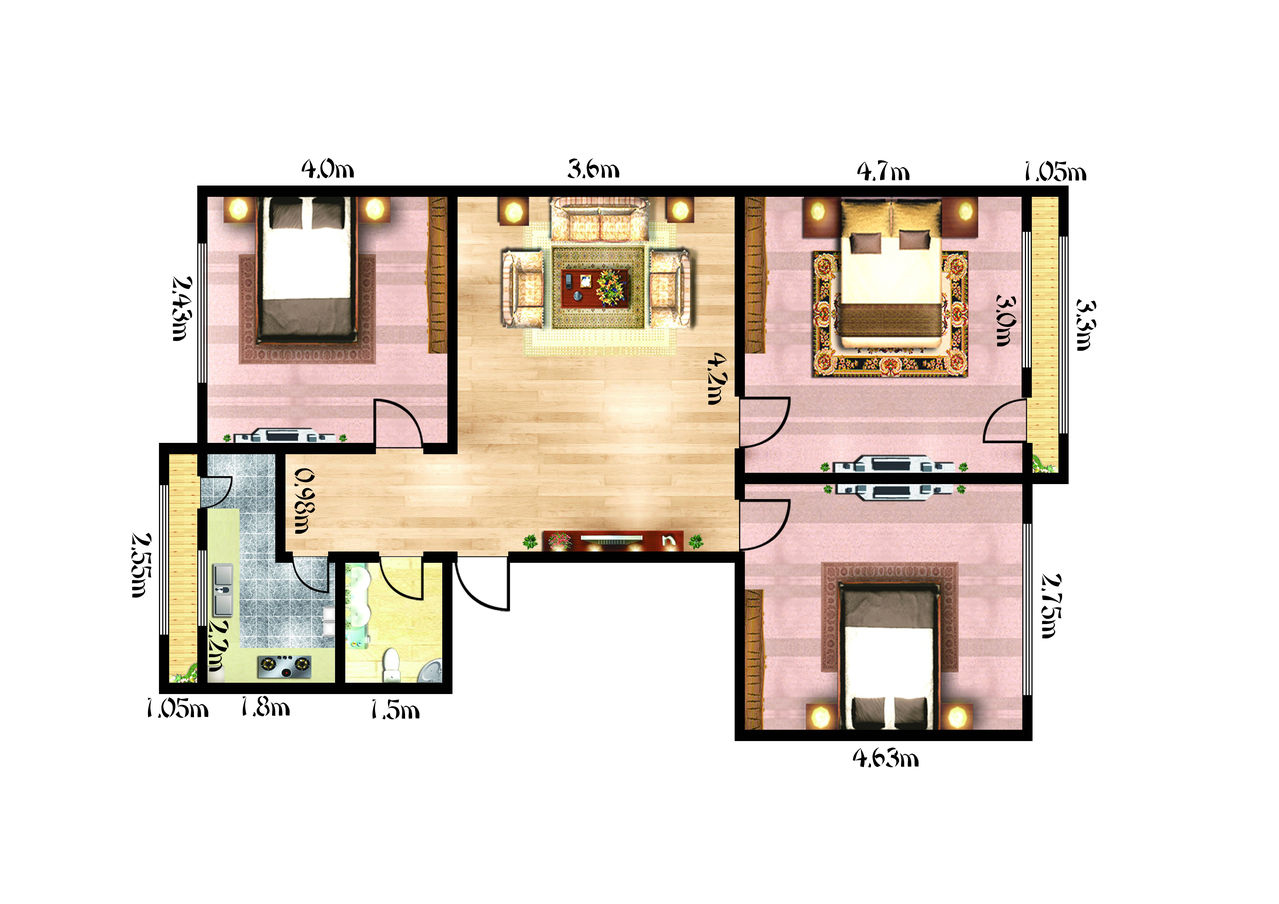 点击大图看下一张：简欧风格别墅装修图片欣赏