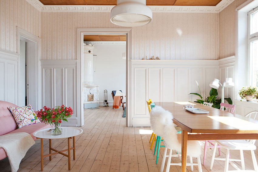 点击大图看下一张：简欧风格一居室房屋室内装修效果图