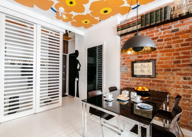 点击大图看下一张：美式简约风格一居室装修设计图片