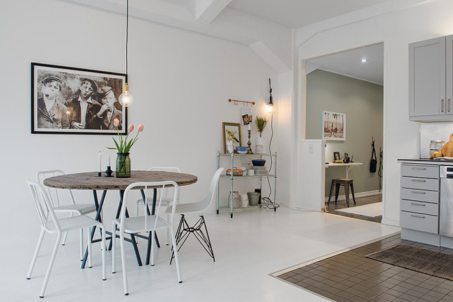 点击大图看下一张：朴素简约风格一居室设计效果图