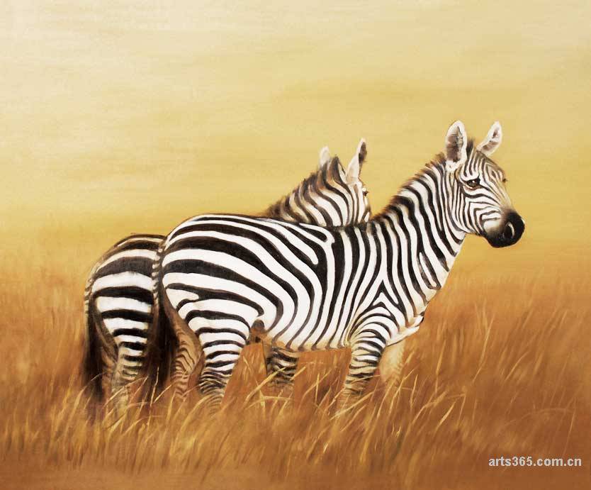 点击大图看下一张：非洲草原动物条纹斑马壁纸
