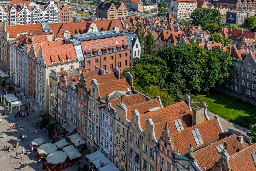 点击大图看下一张：欧洲波兰格但斯克建筑风景图片