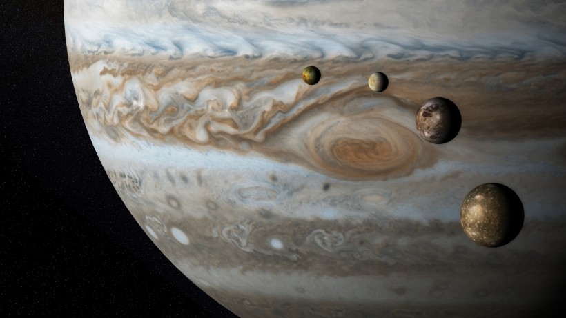 点击大图看下一张：体积硕大的木星图片
