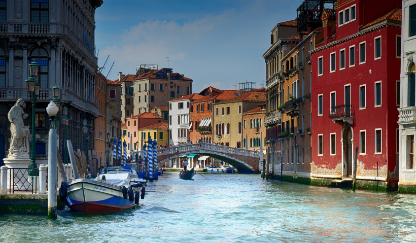 点击大图看下一张：意大利水城威尼斯风景图片