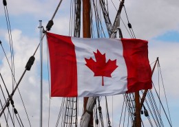 飘扬的加拿大国旗图片_14张