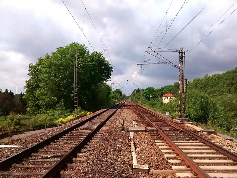 点击大图看下一张：火车铁路轨道图片