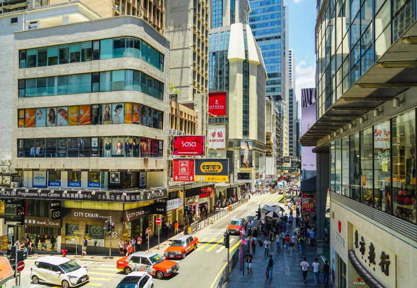 点击大图看下一张：香港街景图片