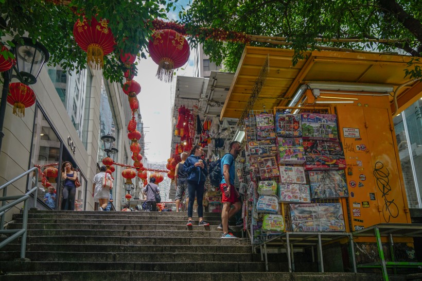 点击大图看下一张：香港街景图片