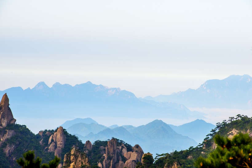 点击大图看下一张：江西锦绣壮丽三清山风景图片